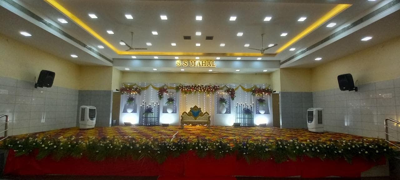Hall and stage, wide at S.S Mahal