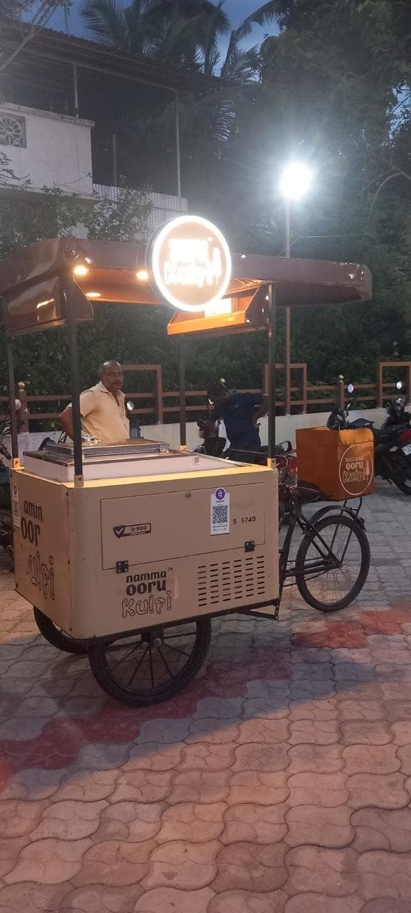 Ice cream for the guests at S.S Mahal