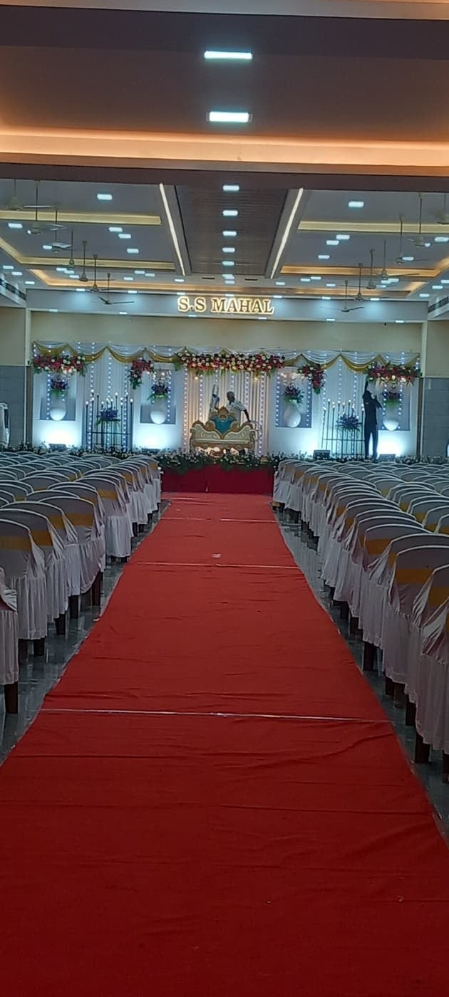 Red carpet to the stage at S.S Mahal