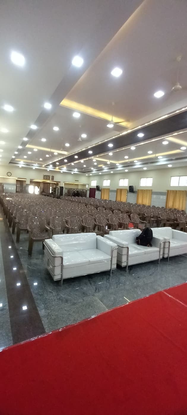 Front-row sofas at S.S Mahal