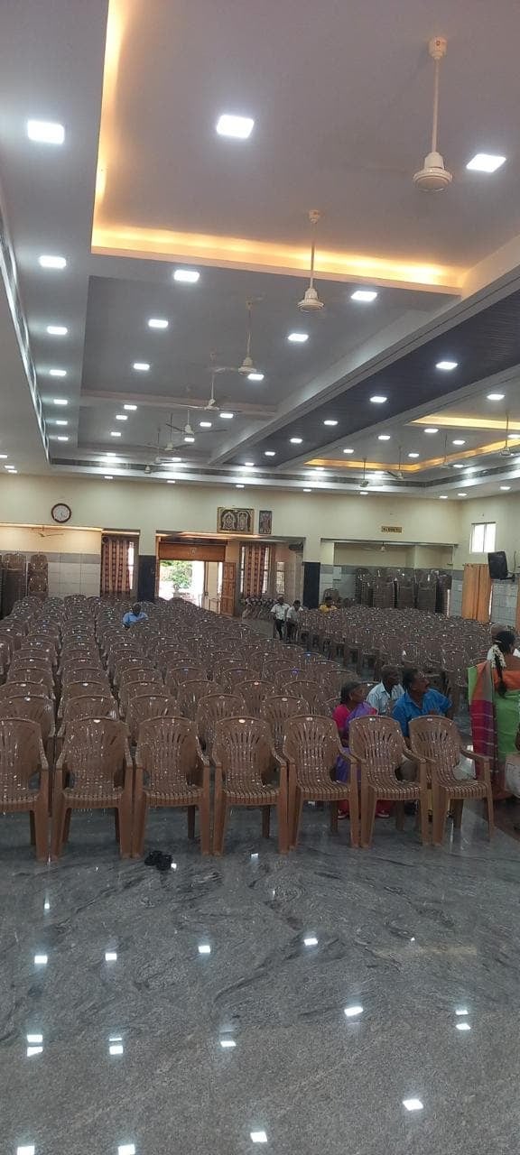 Rows of seats at S.S Mahal
